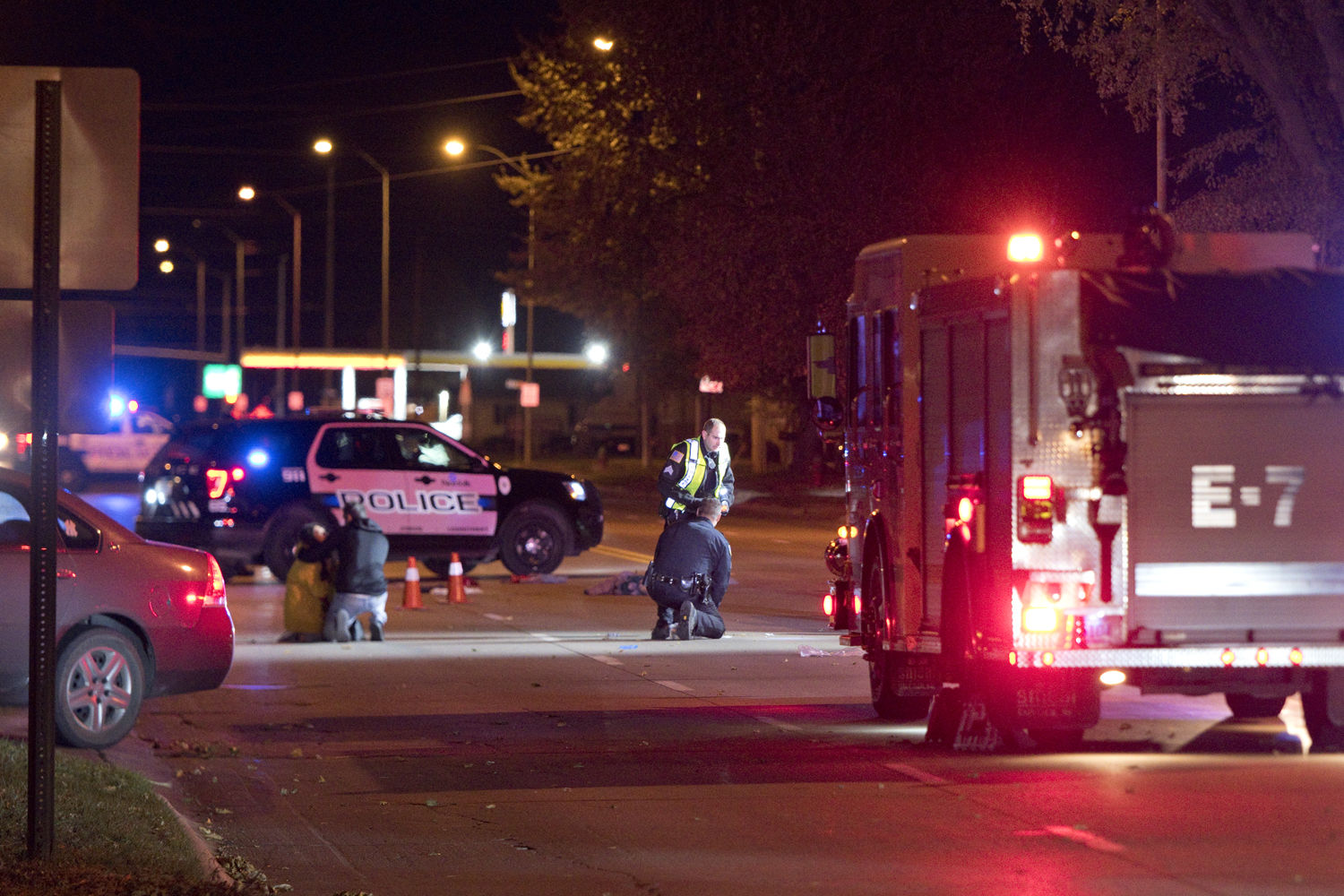 Pedestrian struck